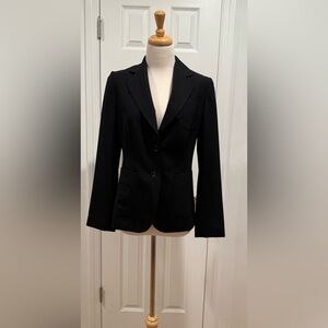 Black wool blend Blazer